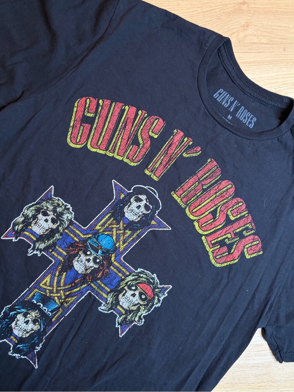 Guns N' Roses Black Graphic Band Tee Medium 100% Cotton